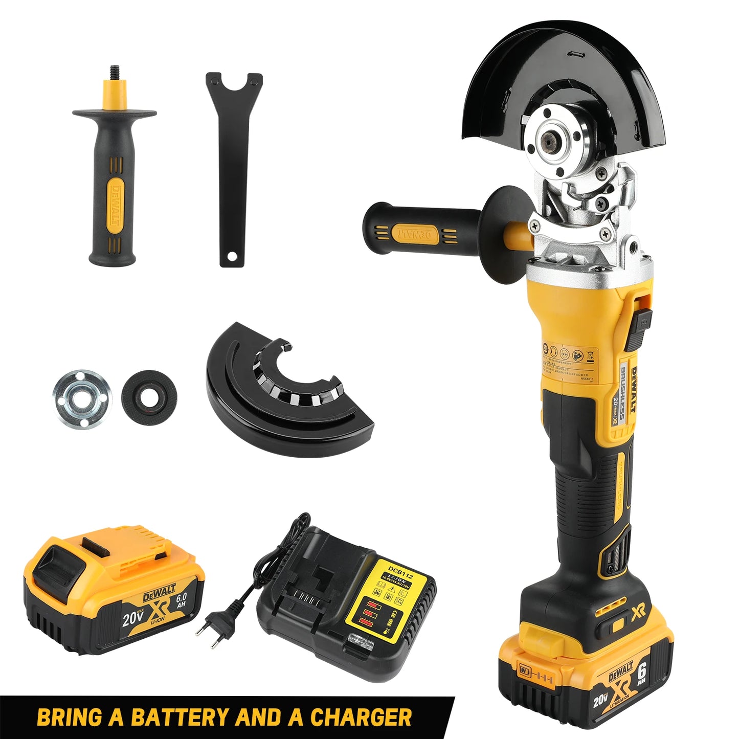 18V Lithium - Powered Brushless Angle Grinder