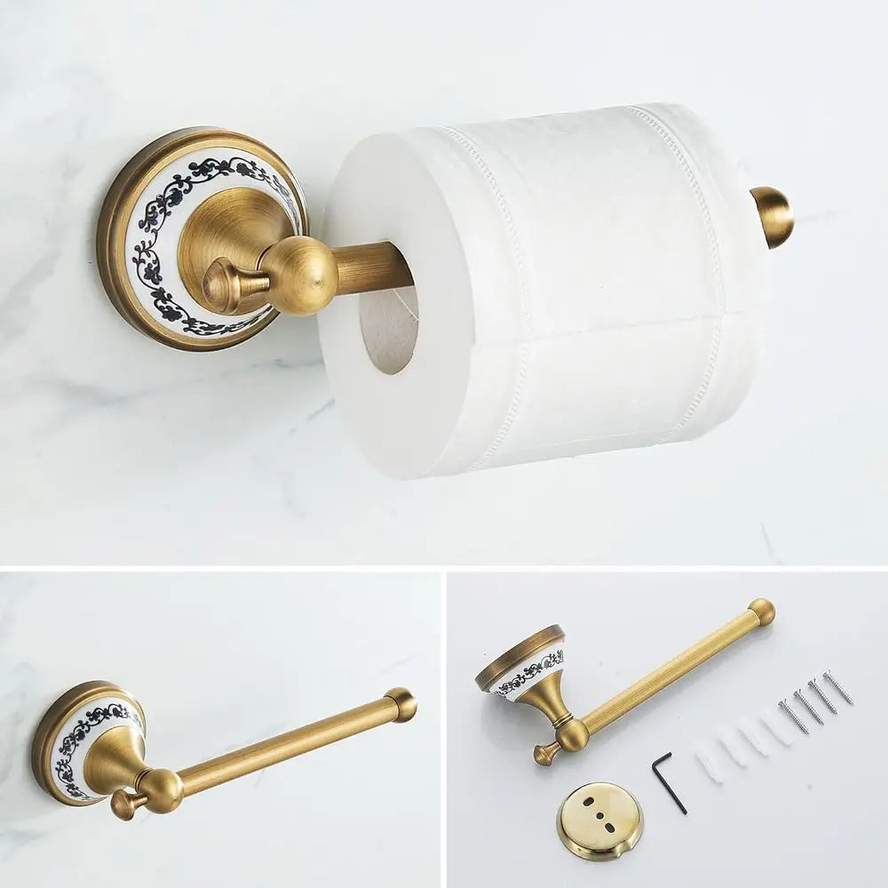 Antique Bronze Bathroom Hardware Set