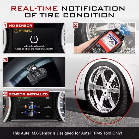 2in1 Tire Pressure Monitoring Programmable Sensors