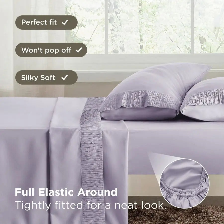Luxury King Size Sheets Set Breathable amp Cooling