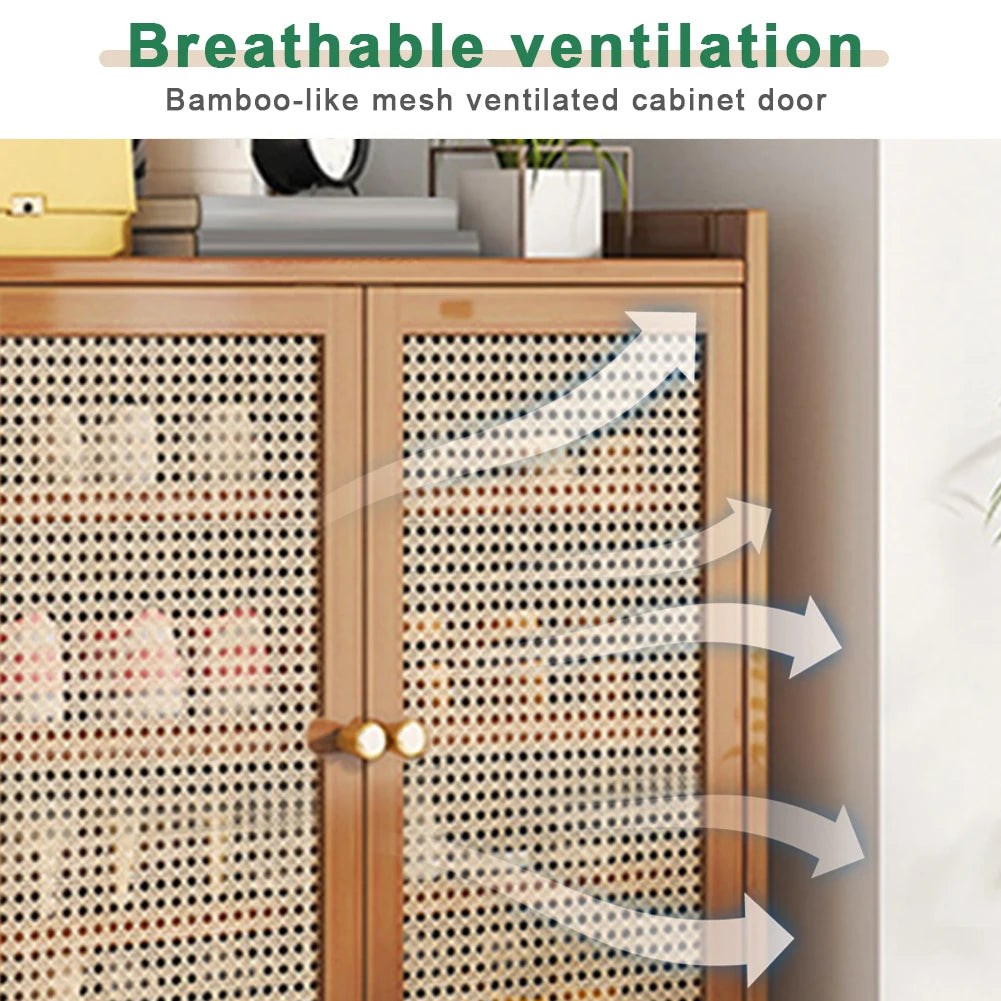 Shoe Storage Cabinet Rack with Doors