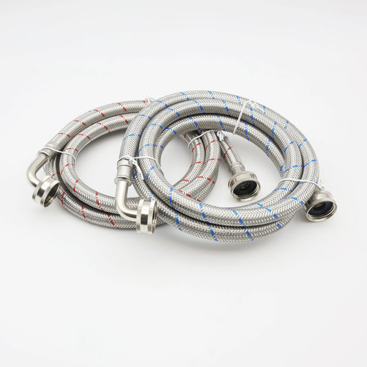 Premium SS Braided 6 FT Washing Machine Hose