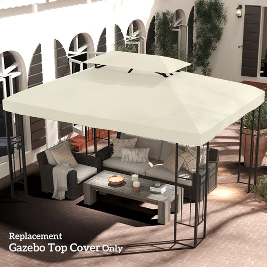 13' X 10' 2-Tier Gazebo Canopy Top Cover Replacement