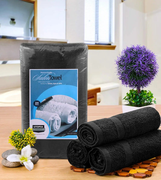 24 Highly Absorbent Salon Towels for Gym, Spa