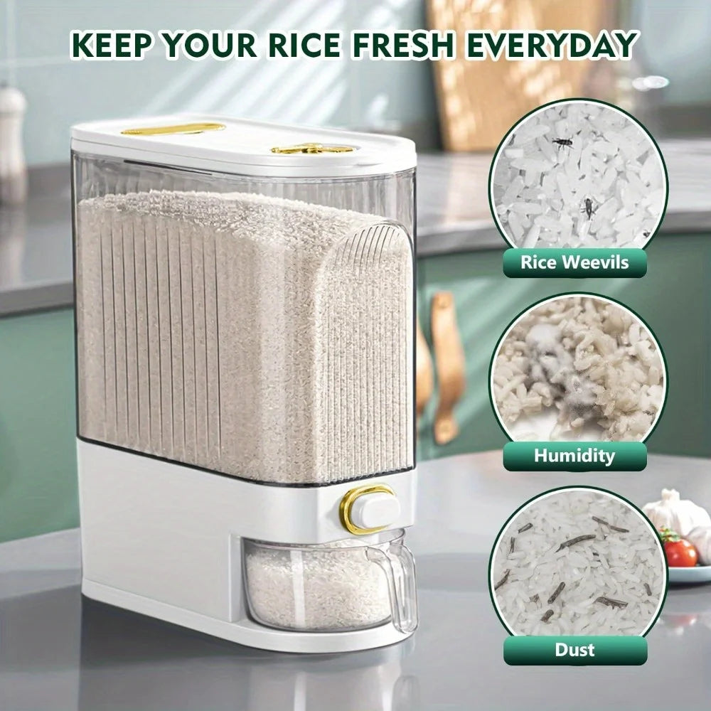 Large Pantry Rice Storage Container/Dispenser