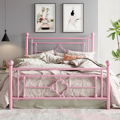 Vintage Victorian Style Platform Bed Frame