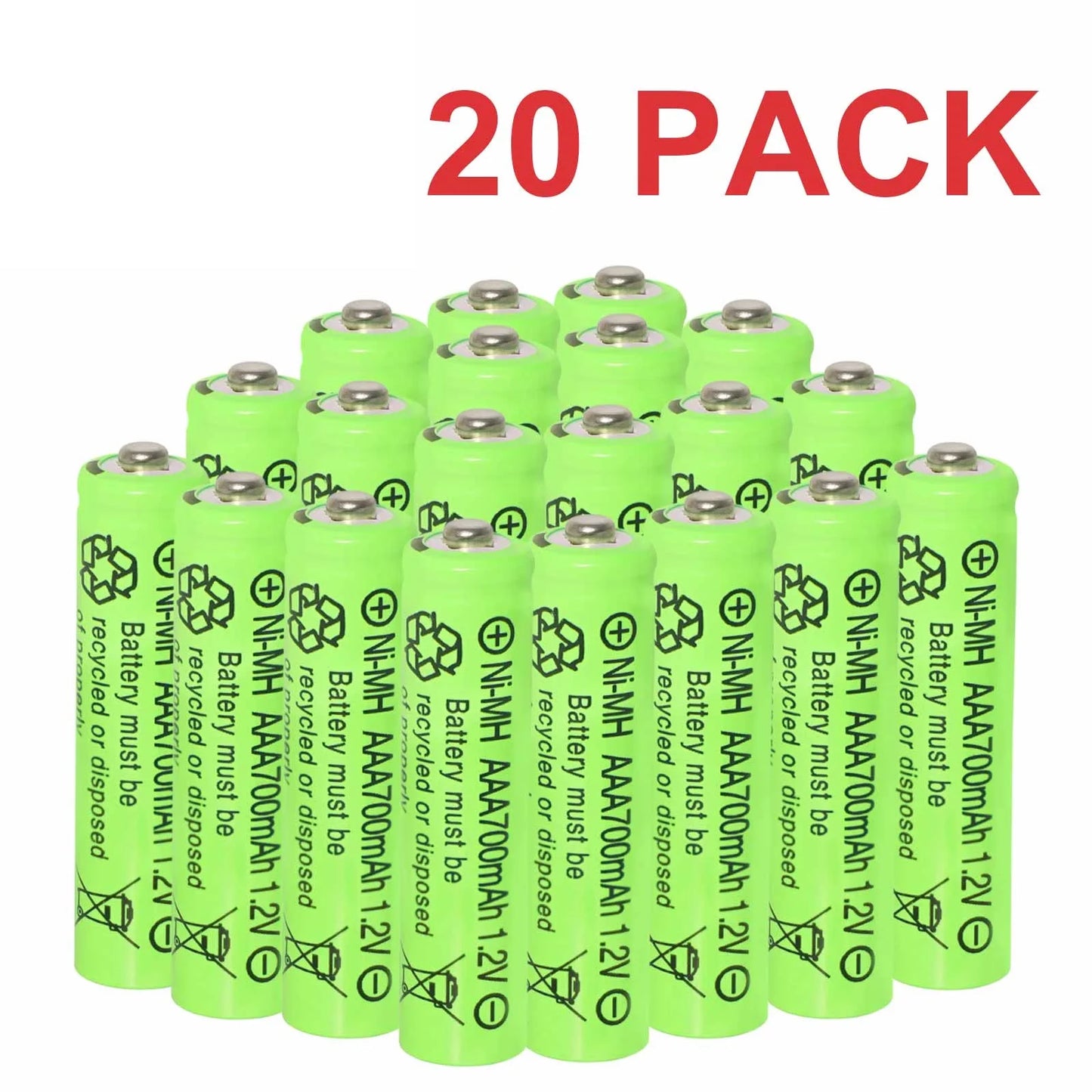 High Capacity AAA Rechargeable Batteries