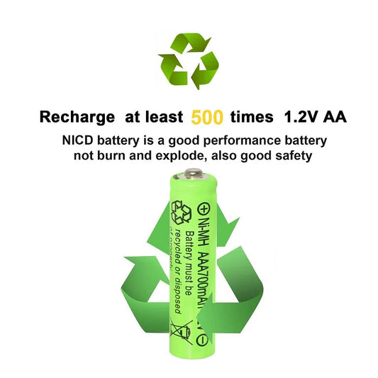 High Capacity AAA Rechargeable Batteries