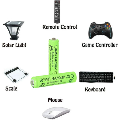 High Capacity AAA Rechargeable Batteries