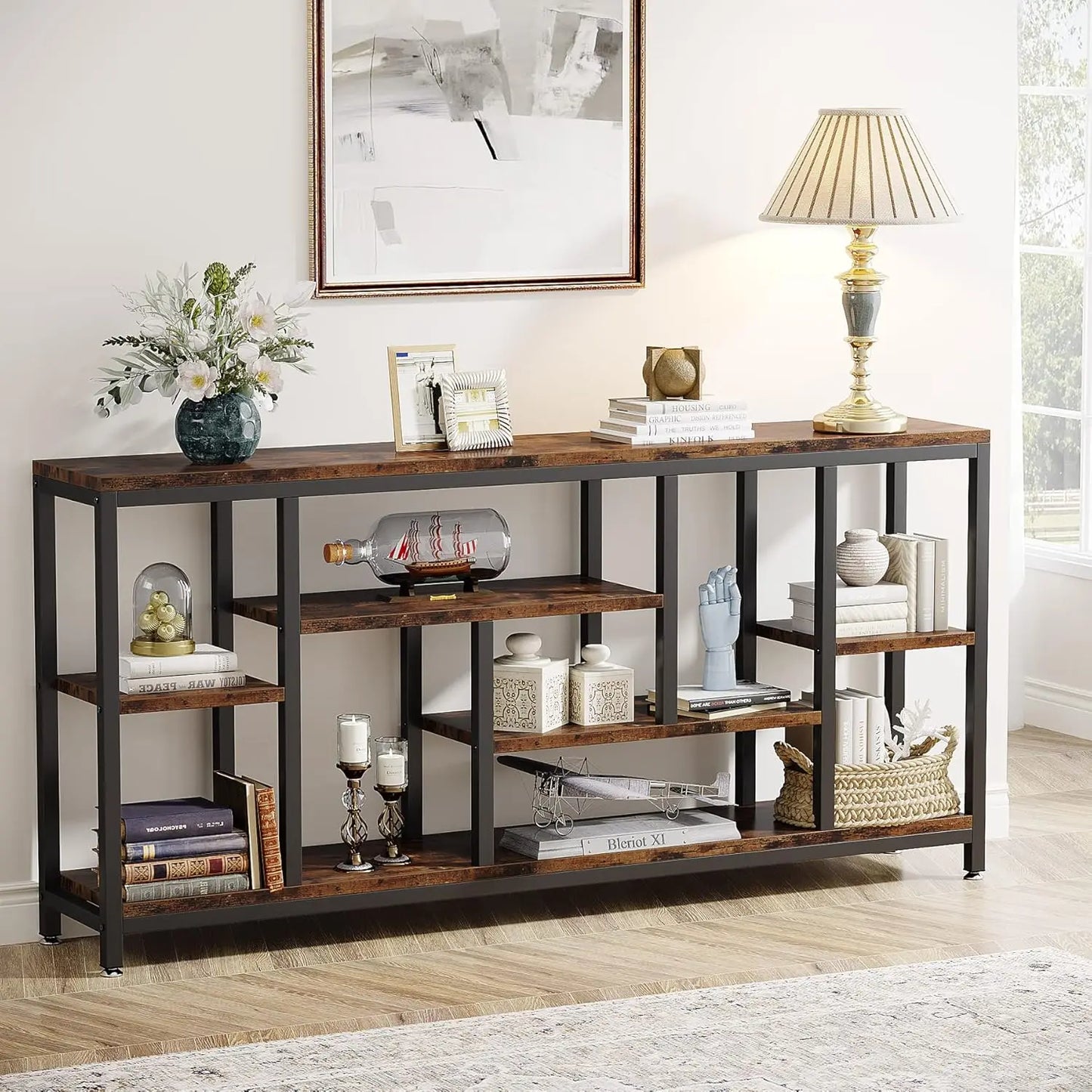 3-Tier Narrow Entryway Hallway Accent Table