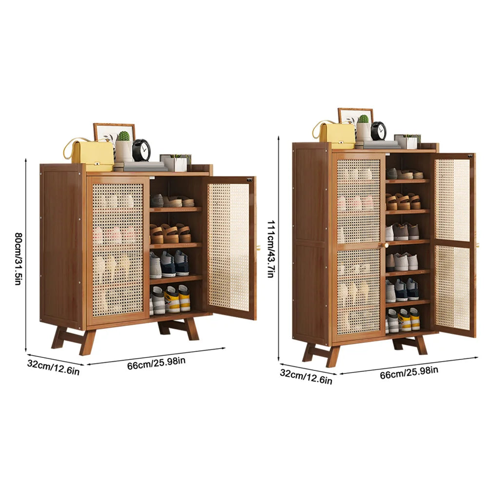 Shoe Storage Cabinet Rack with Doors
