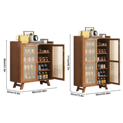Shoe Storage Cabinet Rack with Doors