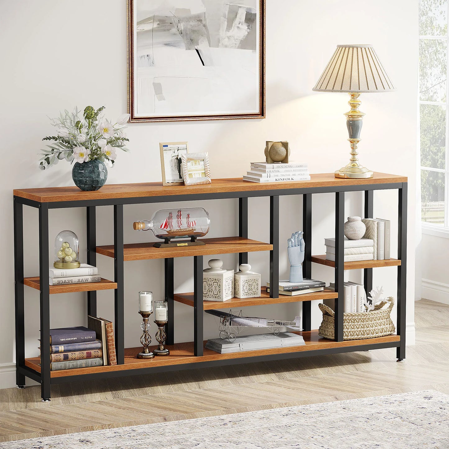 3-Tier Narrow Entryway Hallway Accent Table