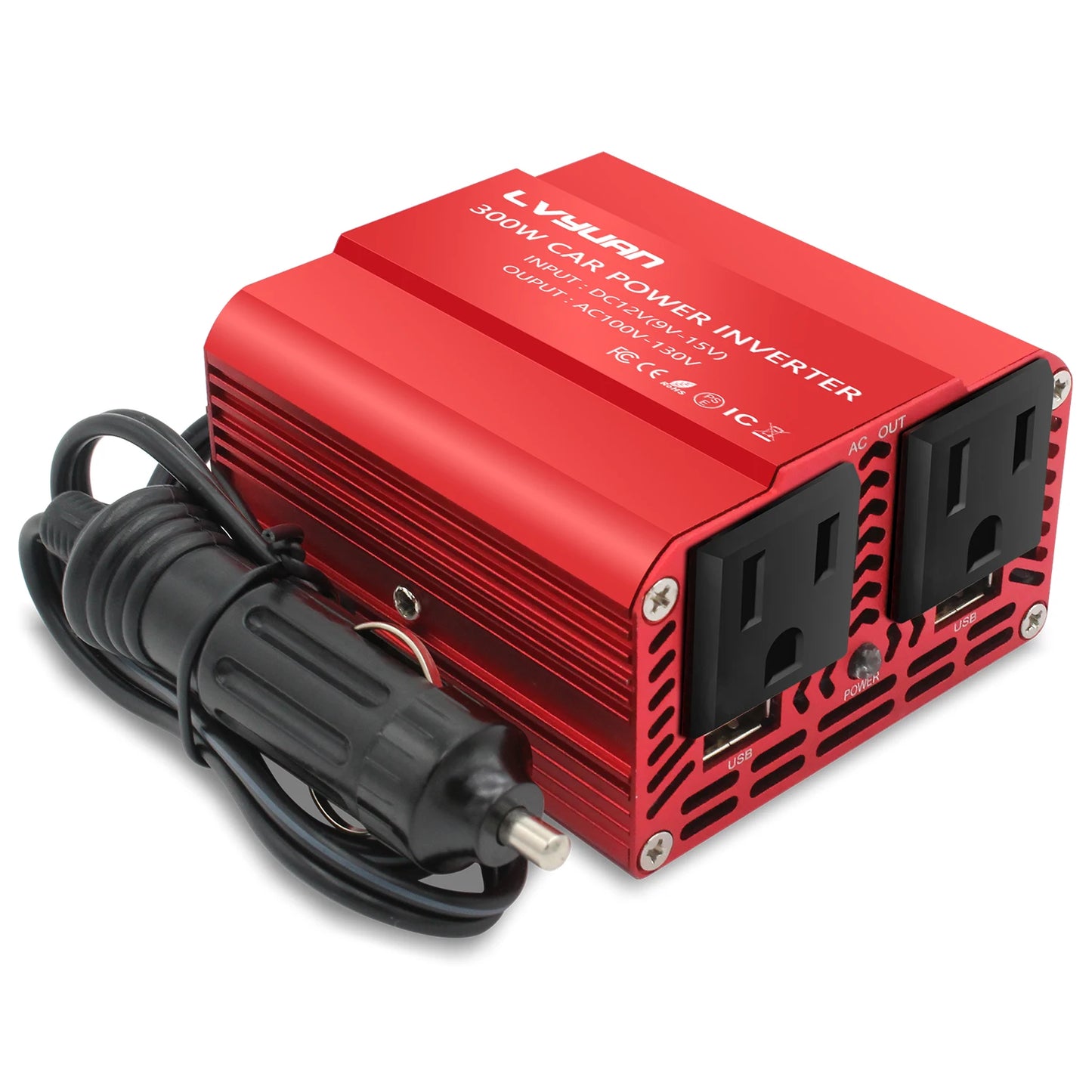 500W/300W Car Inverter DC12V AC110V Power Conversion