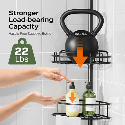 4-Tier Adjustable Pole Shower Caddy