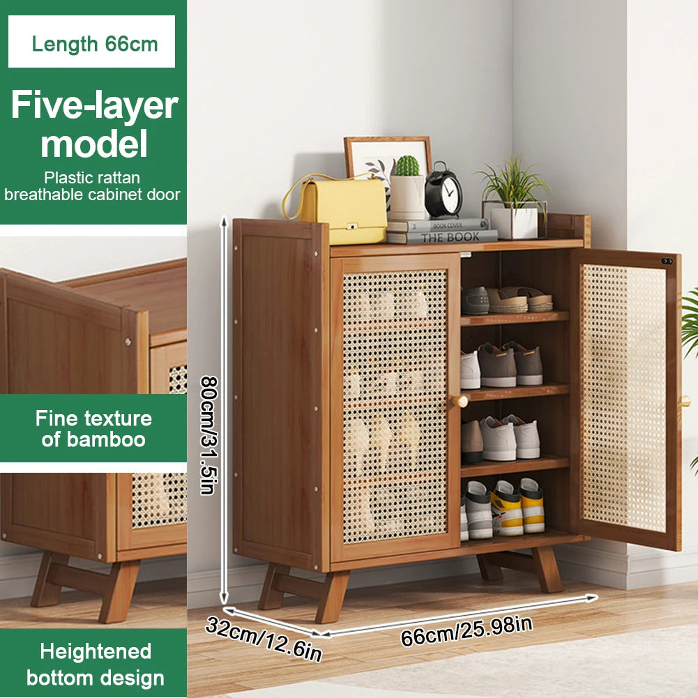 Shoe Storage Cabinet Rack with Doors
