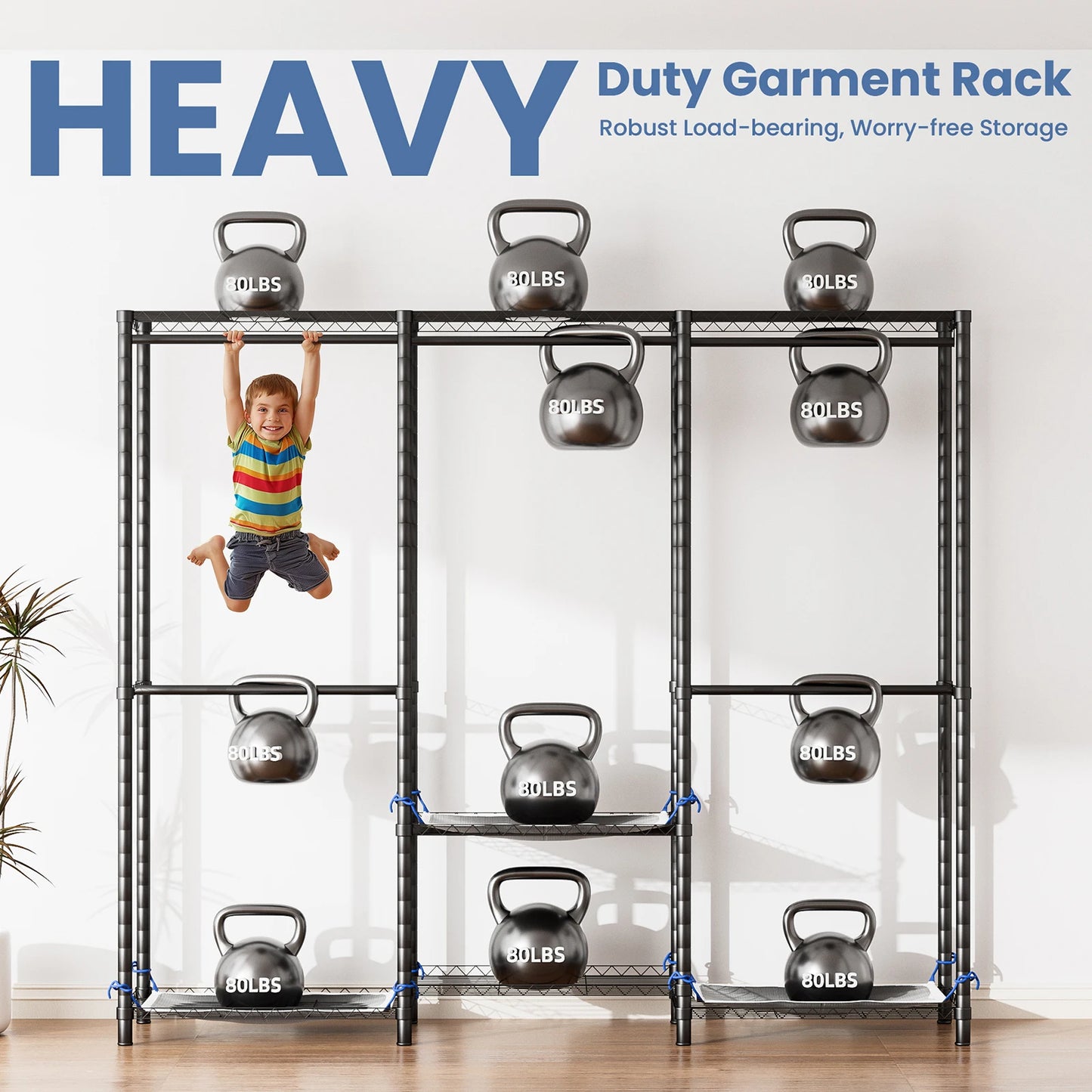 Clothes Rack Storage Wardrobe Organizer