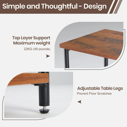 Steel Frame Small Nightstand, space saver