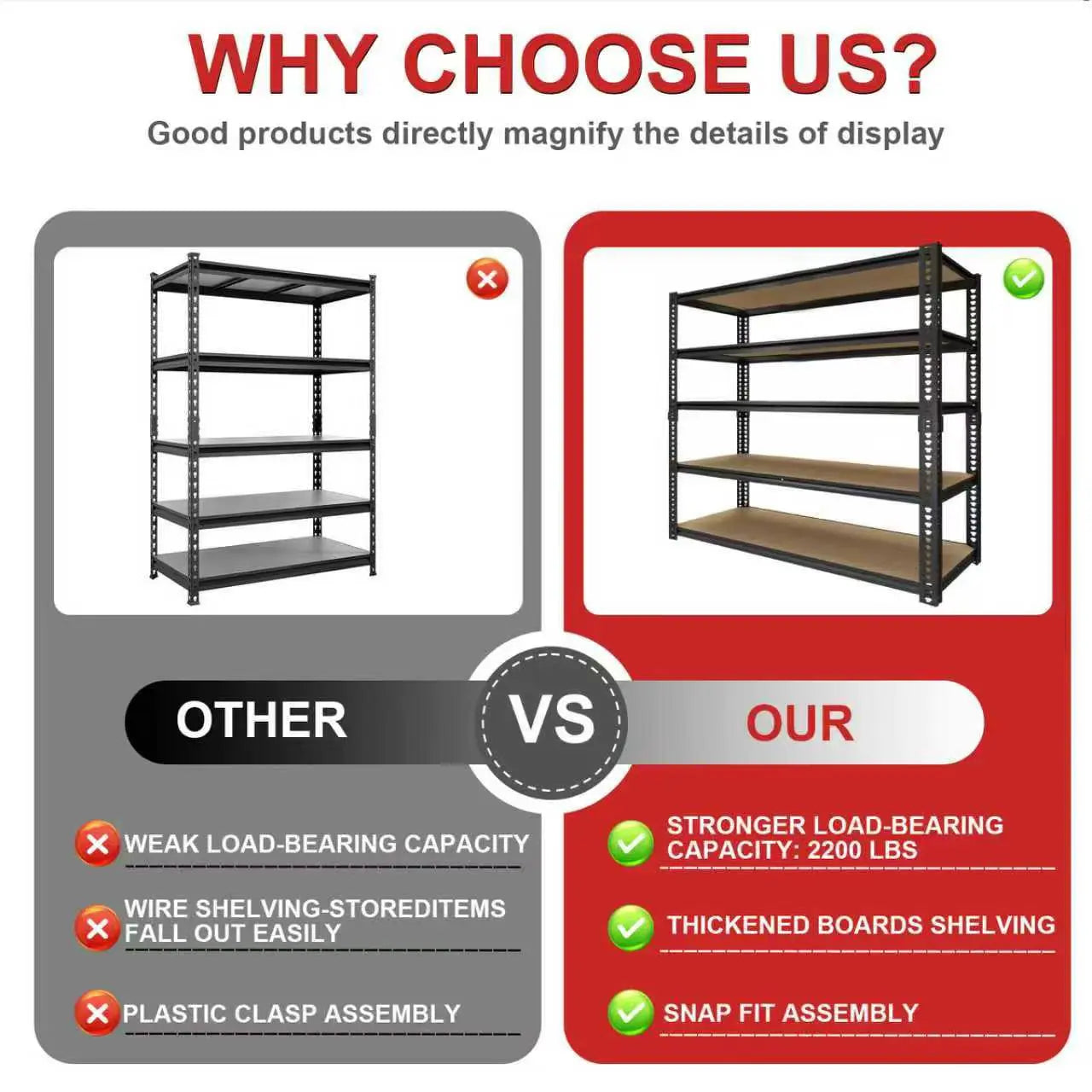 3050 LB Sturdy Metal Storage Racks