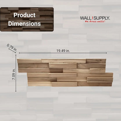 UltraWood Firenze Reclaimed Teak Wood 3D Wall Panels