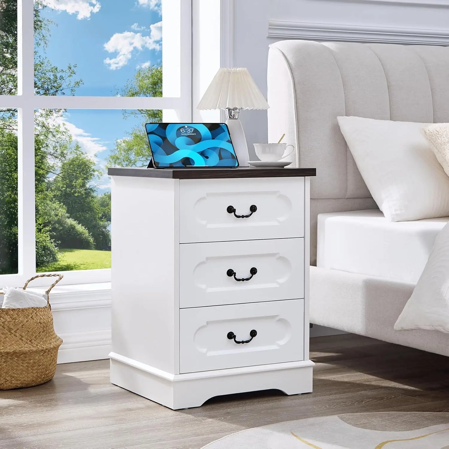 Cherry Wood Farmhouse Dresser for Bedroom