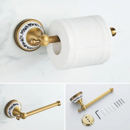 Antique Bronze Bathroom Hardware Set