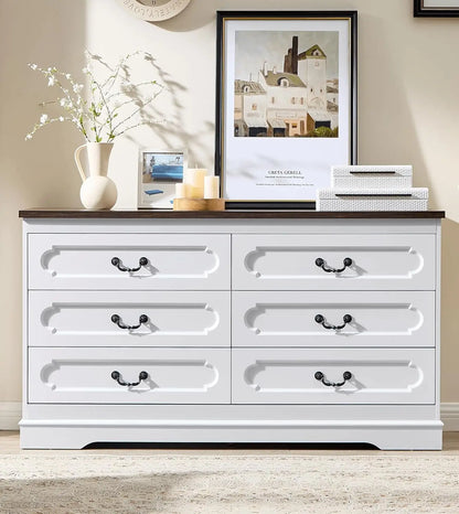 Cherry Wood Farmhouse Dresser for Bedroom