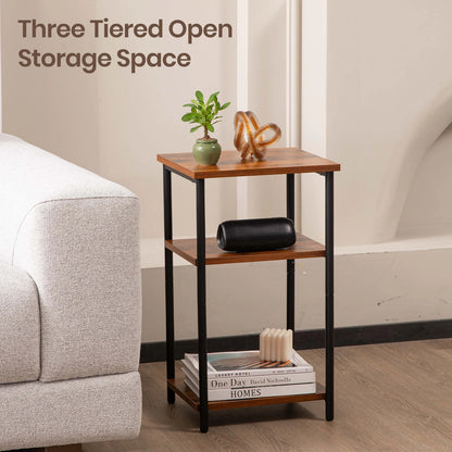 Steel Frame Small Nightstand, space saver