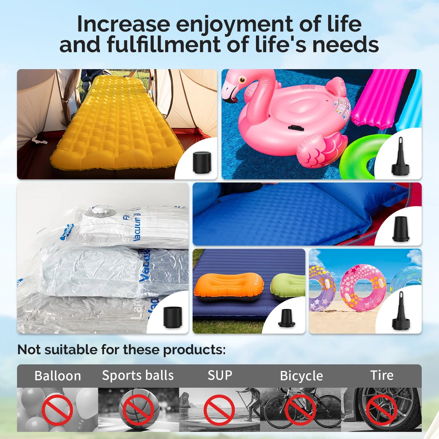 Multi-use Electric Air Pump 2600mAh