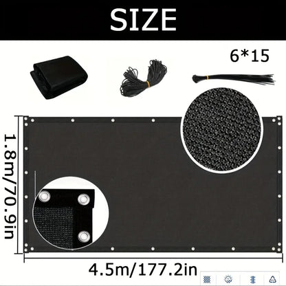 6' X 15'  Heavy Duty Mesh Shade Privacy Screen