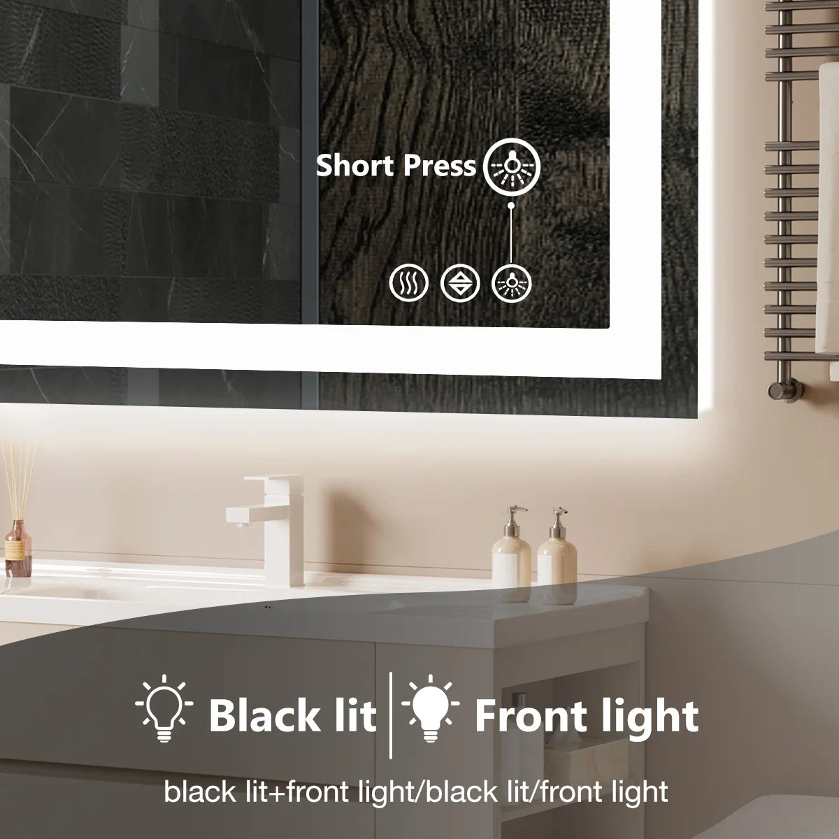 36"x 24"LED Bathroom Mirror