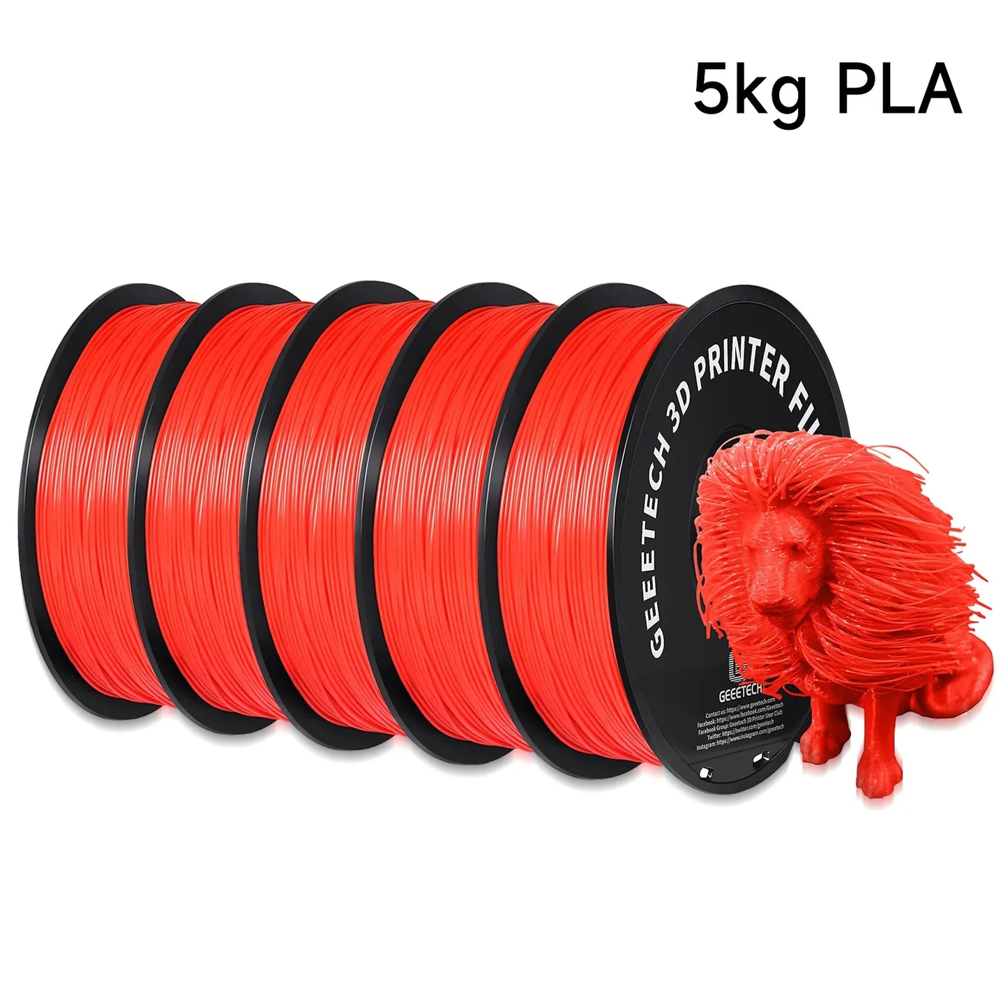Standard 1.75mm PLA Filament for 3D Printer multiple colors