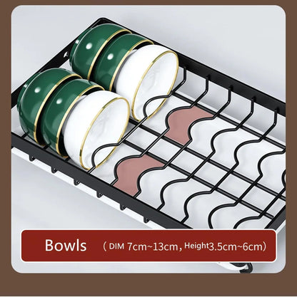 Three-Tier Space-Saving Kitchen Dish Rack