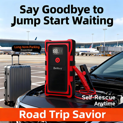2000A Car Jump Starter, Power Bank and Emergency LED Light