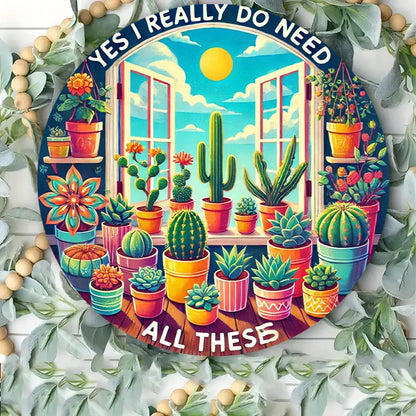 Vintage-Inspired 7.8" Round Aluminum Metal Sign
