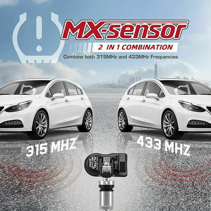 2in1 Tire Pressure Monitoring Programmable Sensors