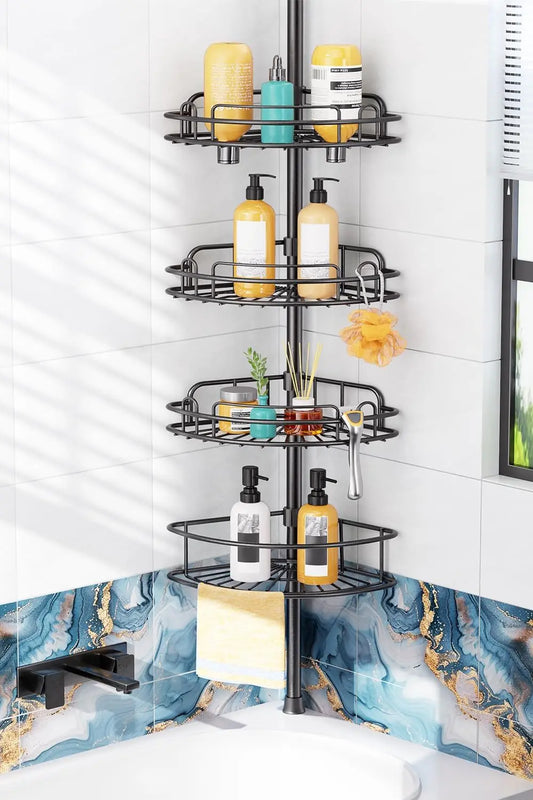 4-Tier Adjustable Pole Shower Caddy