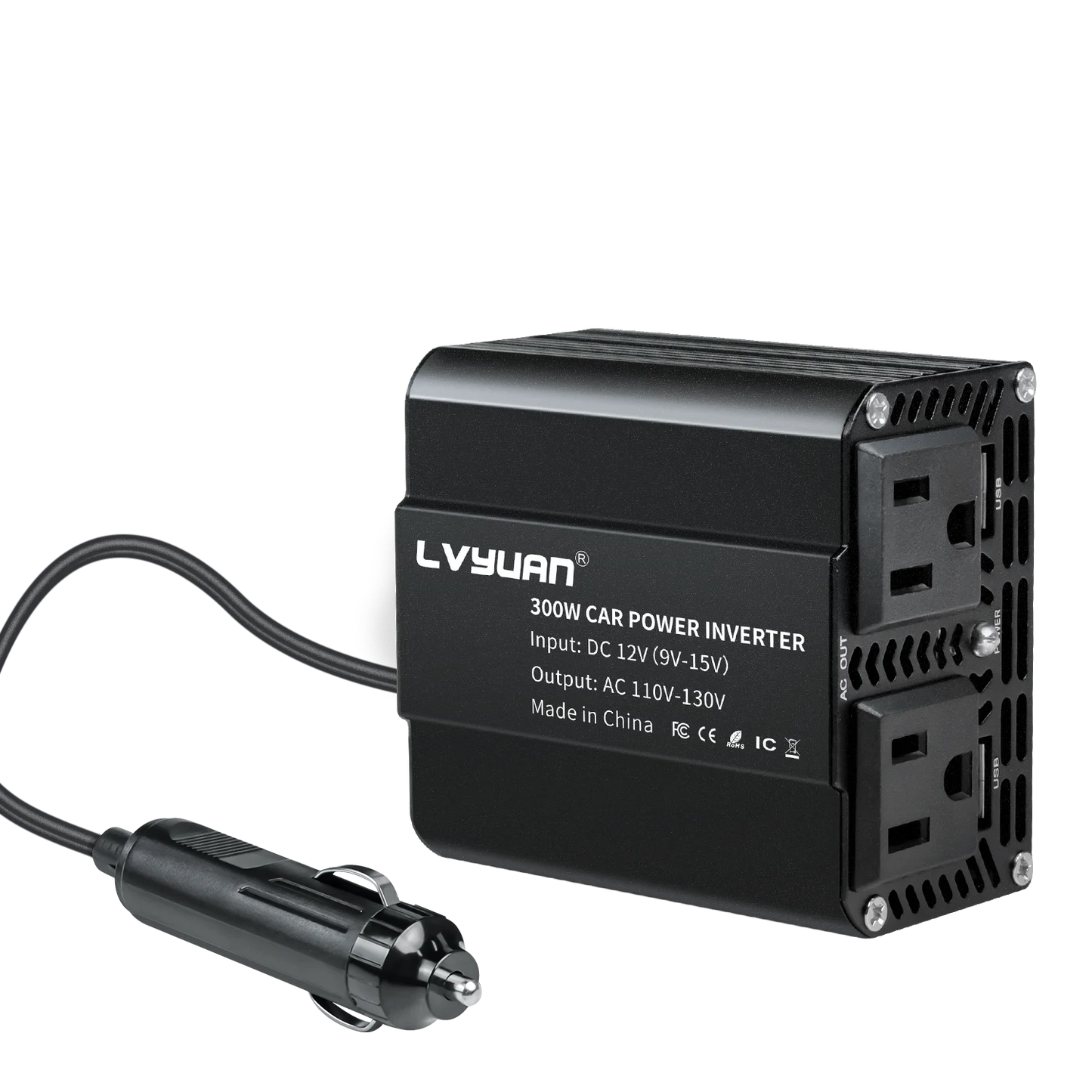 500W/300W Car Inverter DC12V AC110V Power Conversion