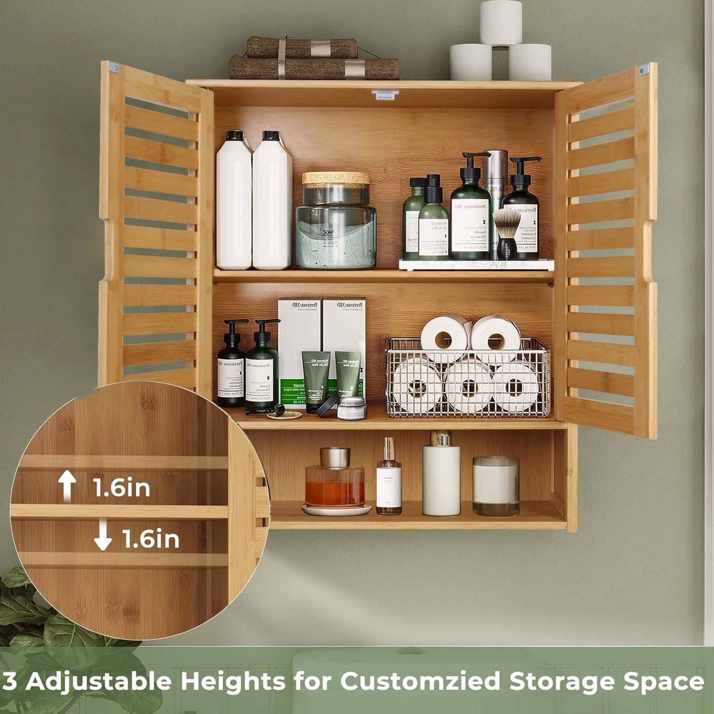 Double Door Medicine/Utility Cabinet