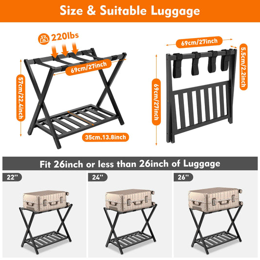 Foldable Luggage  Suitcase Stand