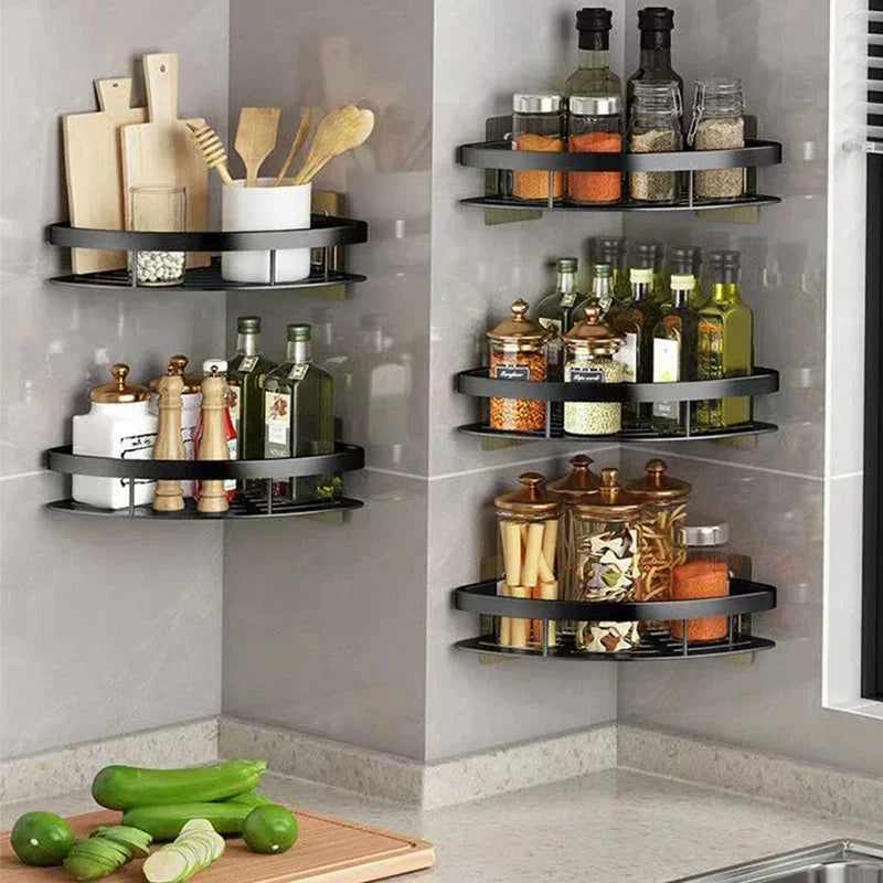 Bathroom 2 pc Aluminum Corner Shelf