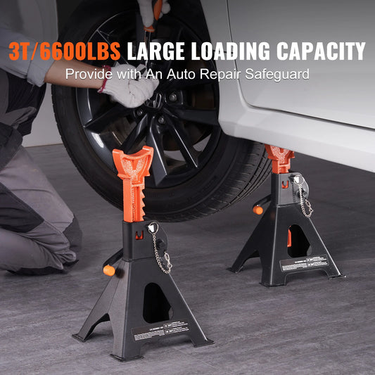 3/6 Ton Capacity  Car Locking Jack Stands
