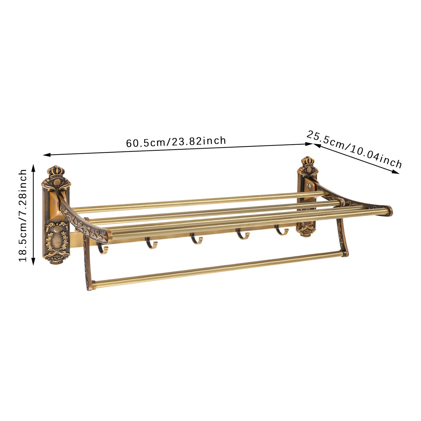 Vintage Bathroom Towel Rack