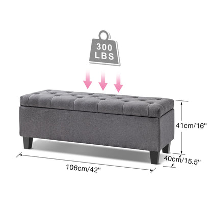 42'' Tufted Storage Ottoman Bench