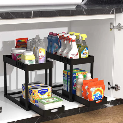 2-Piece Under-Sink Storage Rack Set