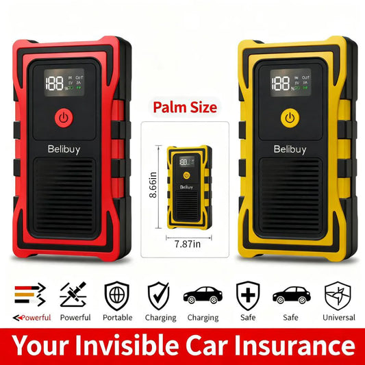 2000A Car Jump Starter, Power Bank and Emergency LED Light