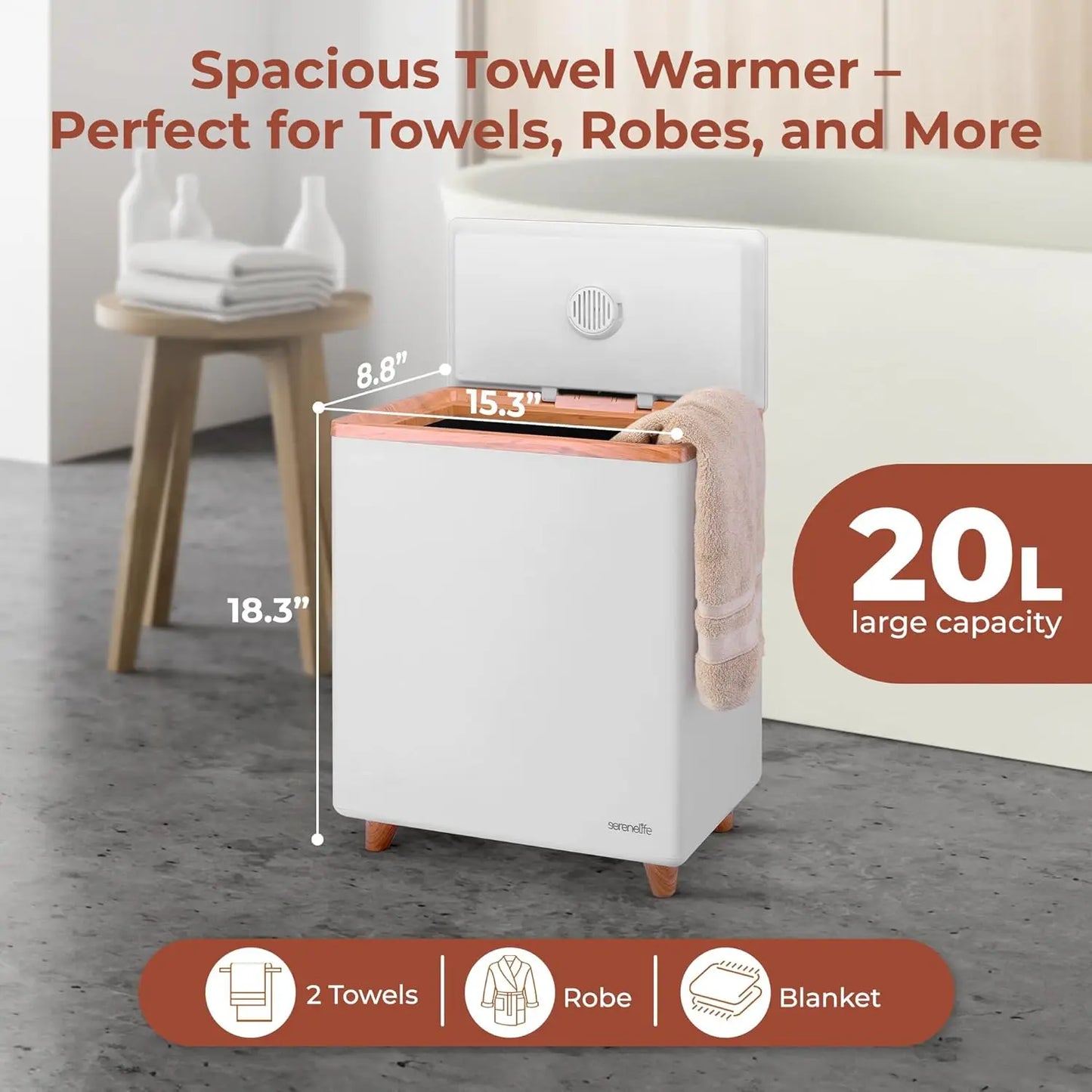 WiFi Towel Warmer with Auto Shut-Off
