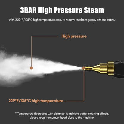 2500W  High Temp Pressurized Steam Cleaner