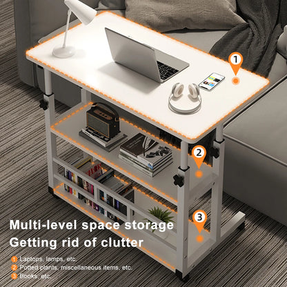 Multi-Layer Adjustable Wooden Computer Desk Workstation