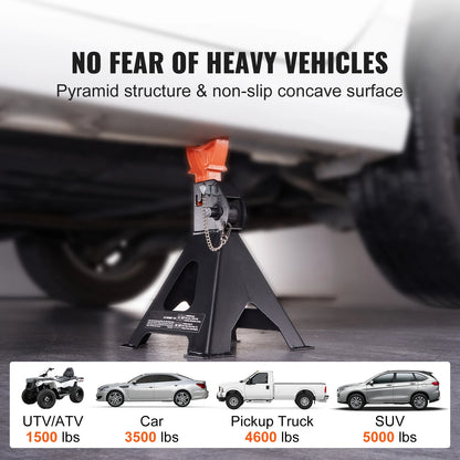 3/6 Ton Capacity  Car Locking Jack Stands
